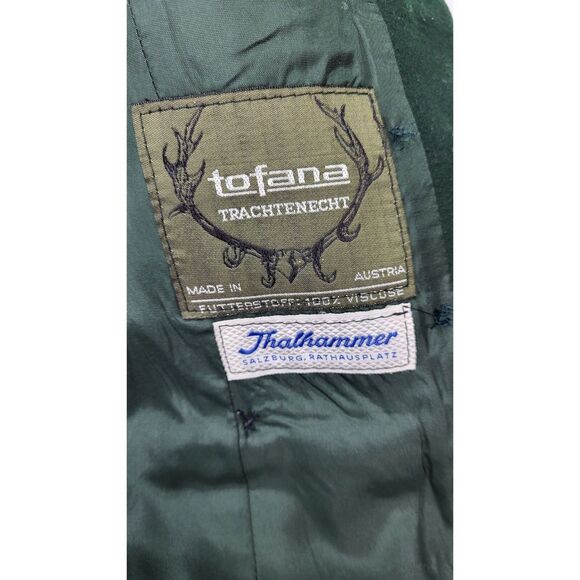 Vintage 60s Trachtenecht Tofana Thalhammer 100% Wool Blazer Antler Buttons NEW - Picture 10 of 14